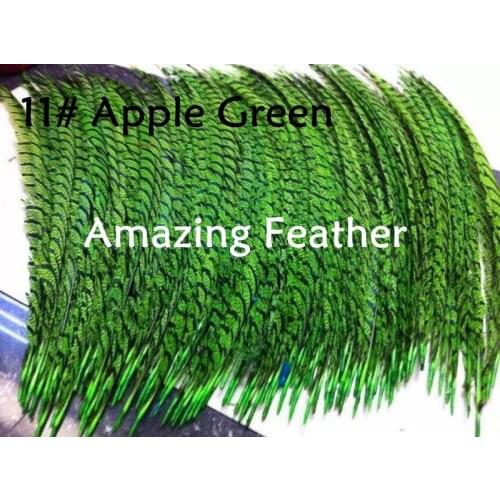Free shipping--24pcs 30-35inch Apple Green Pheasant Tail Feather,Lady Amherst Pheasant Tail Feathers,pheasant feather