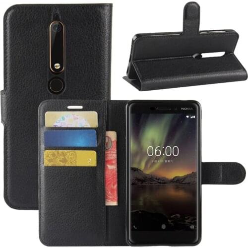For Nokia 6 Second 2018 Case Flip Leather Case For Nokia 6 Wallet Leather Stand Case For Nokia 6 5.5