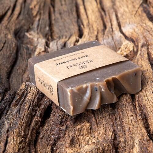 BLaCK SeeD SoaP - ReDLaVi Natural Handmade Soap - 100 g Vegan Soap - Herbal Soap, handmade Natural Soap, 100 Pure Natural