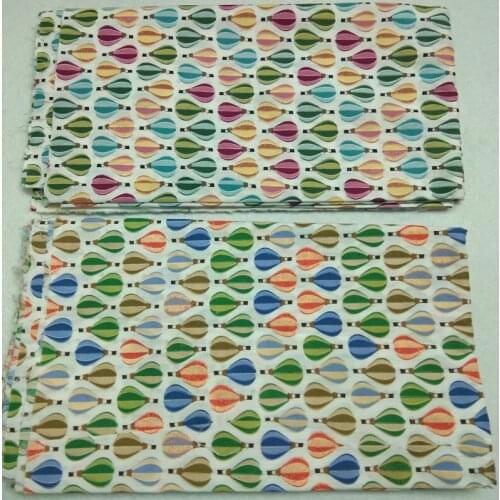 Colorful hot air ballon 145x50cm Cotton Patchwork home Textiles Cotton Poplin fabric for sewing 100% cotton fabric material