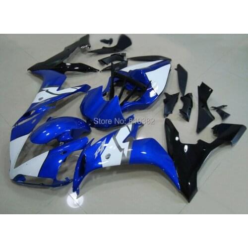 Injection mold Fairing kit for YAMAHA YZFR1 04 05 06 YZF R1 2004 2005 2006 YZF1000 White blue ABS Fairings set+gifts YN05
