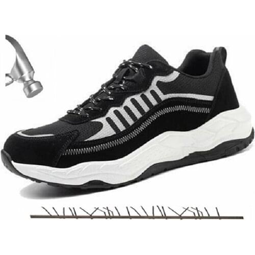 Men Work Shoes Male Safety Shoes Metal Indestructible Ryder Shoe Designer Work Boots with Steel Toe Breathable Brand Sneakers