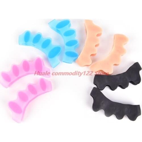New 1 Pair Silicone Foot Care Gel Bunion Protector Toe Separators Straightener Spreader Correctors Hallux Valgus Correction