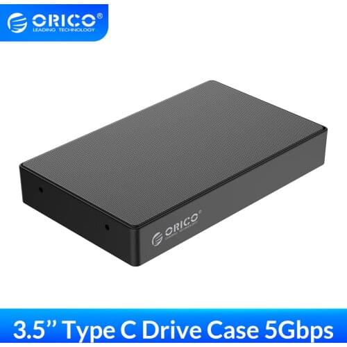 ORICO SATA to USB3.1 HDD Case 3’5 HDD Enclosure for Hard Drive Box SATA Hard Drive Enclosure for 2.5/3.5 HDD SSD Support 5Gbps