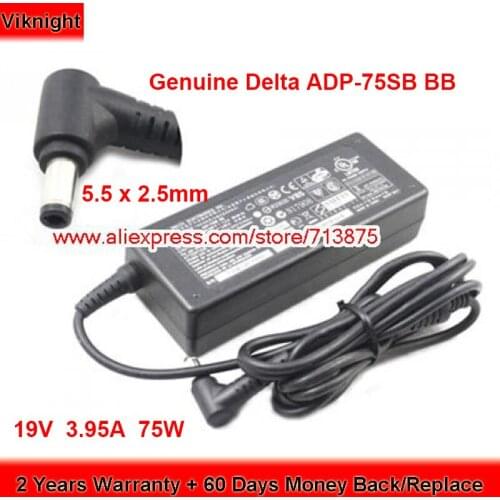 Genuine Delta ADP-75SB BB 75W Charger 19V 3.95A AC Adapter PA-1650-21 for Asus K42J X42J K52J X84 U36X Power Supply