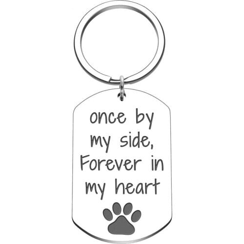 Loss of Pet Memorial Keychain Gifts for Dog Mom Pet Owner Dog Men Dog Cat Remembrance Sympathy Jewelry Gifts for Friends Family