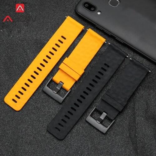 24mm Silicone Strap Quick Release Watchband for Suunto Traverse Smart Watch Men Outdoor Sport Rubber Replace Bracelet Belt Band