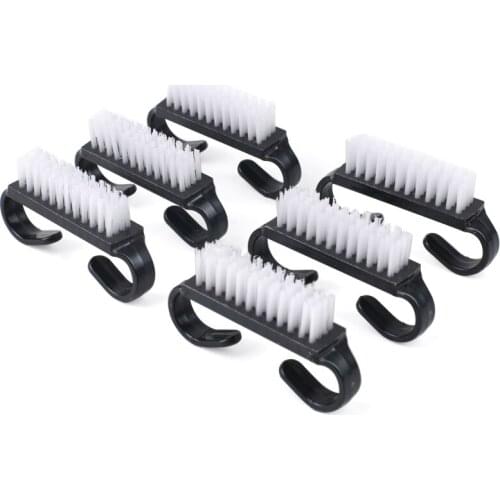 50Pcs Black Cleaning Nail Care Brush For Manicure Soft Remove Dust Small Angle Cleaner Acrylic&UV Powder Remover Brush