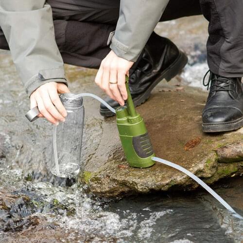 Outdoor Survival Water Filter Personal Purifier Filtration Emergency Gear