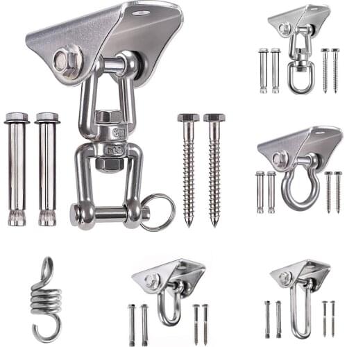 Heavy Bag Hanger Suspension Hooks Concrete Wooden Swing Hangers Sets for Yoga Hammock Chair Sandbag Swing 500kg Capacity SUS304