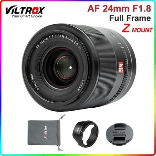 Viltrox 24mm F1.8 Full Frame Lens AF Camera Lens for Nikon Z Mount Large Aperture for Nikon Zfc Z50 Z5 Z6 Z6II Z7