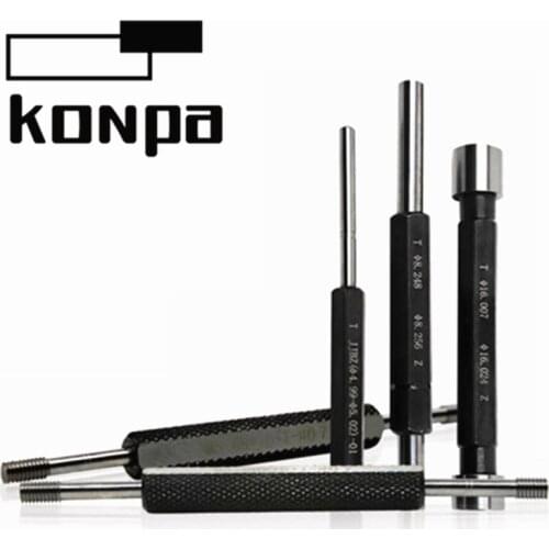 Tungsten steel plain plug gauge H7 high precision smooth thread plug gauge D3 - D60 go nogo stick measuring tool