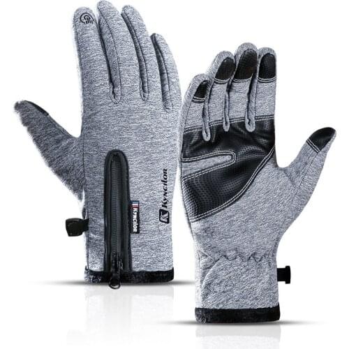 Winter Waterproof Cycling Fleece Gloves Adults Thermal Bicycle Gloves Outdoor Bicycle Cycling Bike Motorcycle Winter Warm Gloves