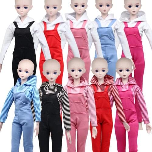 1 set 60cm Dolls Accessories Clothes Shirt&Pants for 1/3 BJD Clothes Doll Toy Suit Multi Color Dress for bjd Girls Toys