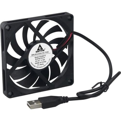 100 Pieces lot 8010 80mm x 10mm 8CM DC 5V USB Cooler Radiator Cooling Fan