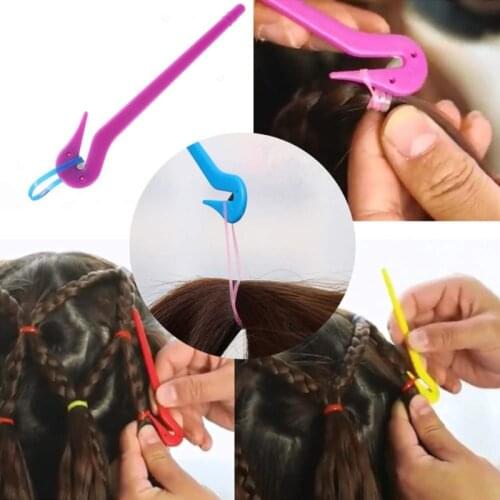4Pcs Elastic Hair Bands Remover Pony Picks Cutting Hair Ties Ponytail Removers XX9D