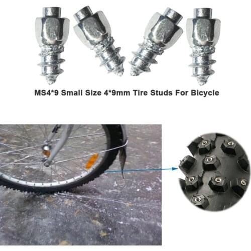 9 mm Carbide Screw Tungsten Tire Studs Snow Spikes Anti-Slip Anti-ice for Bikes/Motorcycles with Installation Tool