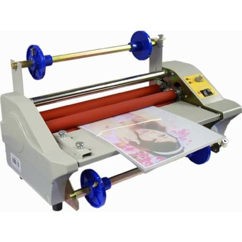 A3+ Laminating Machine Four Rollers Hot & Cold Film Laminator Film Width 0-35CM AC 100-240V 600W
