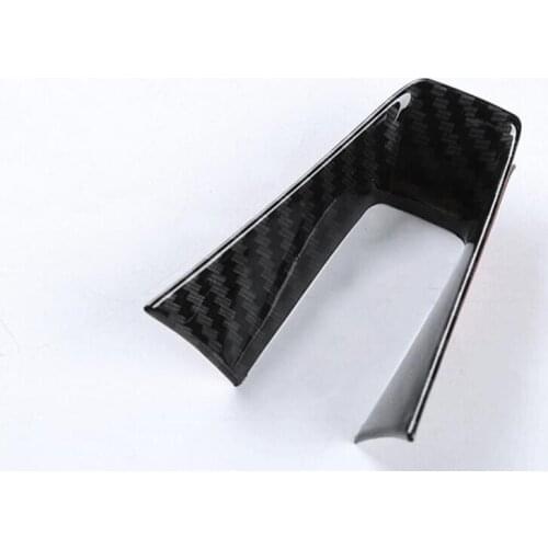 ABS Plastic Carbon Fiber Color Steering Wheel Decoration Frame Cover Trim For Alfa Romeo Giulia Stelvio 2017