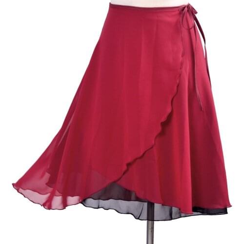 Ballet Dance Skirt Adult Children Chiffon Pure Color Floral Print Practice Leotard Dance Dress Women Ballet Dancing Dress