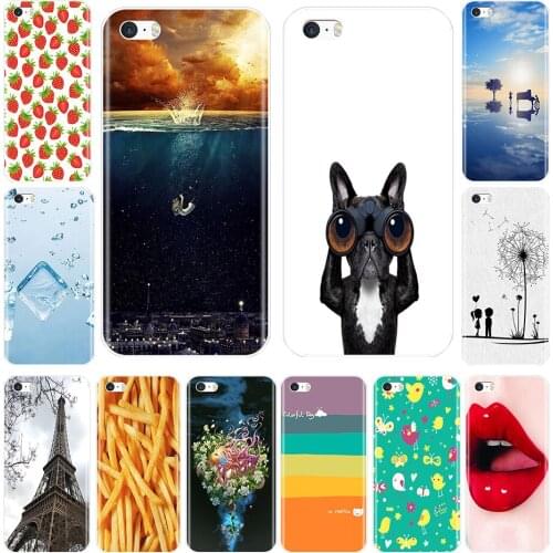 Phone Case For iPhone SE 5S 5 S 5C Soft Silicone TPU Ultra Thin Cute Aesthetic Back Cover For iPhone 4S 4 S Case