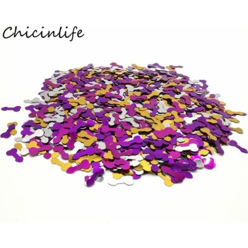 Chicinlife 500pcs/lot Willy Penis Confetti Sequins Bachelorette Party Decoration Confetti Wedding Table Decor Hen Party Supplies