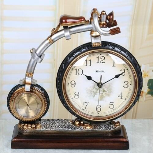 EUROPEAN CREATIVE PENDULUM CLOCK BICYCLE TABLE ART CLOCK MUTE FASHION WATCH CLOCK GIFT ORNAMENTS CRAFTS WL5221521