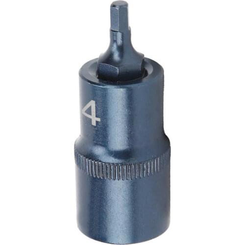H4/H5/H6/H7/H8/M12/H14/H17 Hex Socket Bit 1/2in Square Interface Quick Wrench S2 Alloy Steel Bluing Hand Tools Hardware