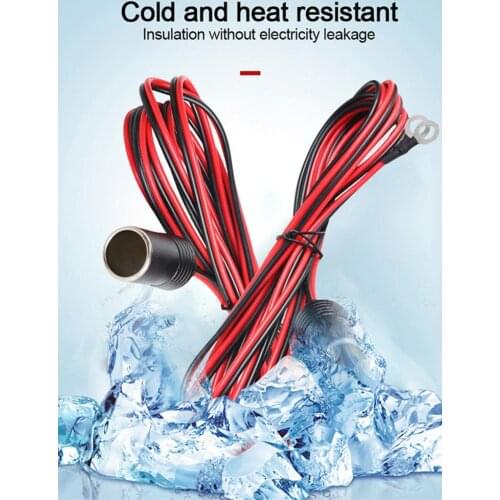 Car Heater Current Limiting Line Battery Battery Connection Cable High Current Copper Cigarette Lighter Battery Connection Line