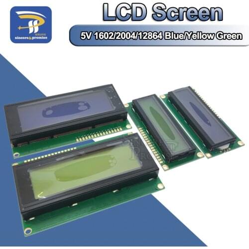LCD Display Board Module 1602 2004 12864 PCF8574T PCF8574 IIC/I2C Interface Adapte Plate 5V Blue/Yellow Green Screen For Arduino
