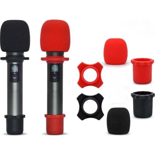 Anti Slip Microphone Protection Soft Silicone Skid Proof Mic Anti-slip Base Non-skid Rolling KTV Replacement Mic Accessories