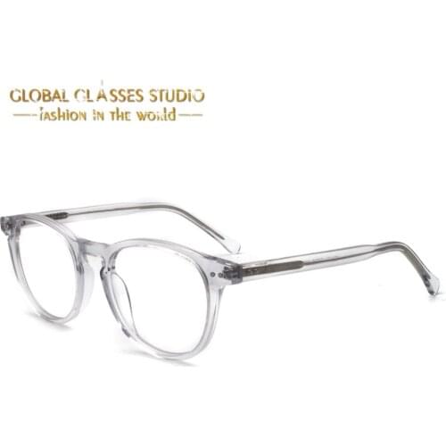 Eyeglasses New Fashion Style Clean Lens Women Men Acetate High Quality Frame Optical Glasses Classic Design Eyewear WD1069
