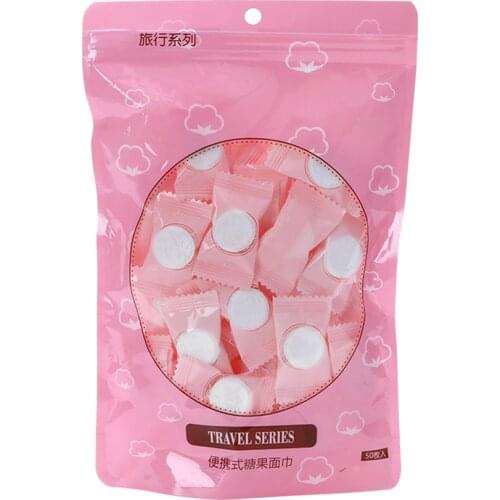 50PCS/Pack Disposable Towel Compressed Portable Travel Non-woven Face Towel Face Cleaning Tissues