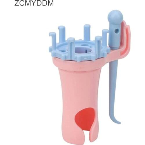 ZCMYDDM Plastic Knitting Dolly Spool Knitter Crochet Hook Yarn Wool for Dolly Craft Spool Loom Maker DIY Knitting Needle Tools