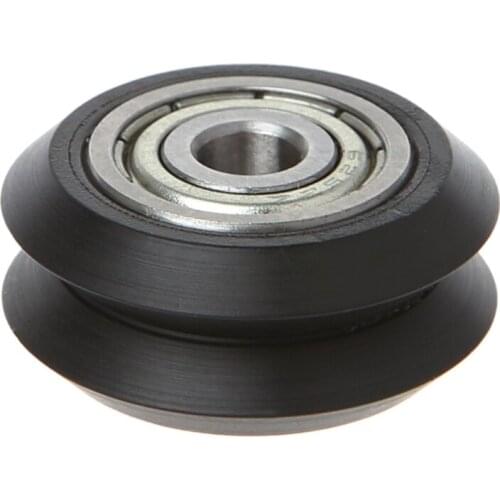 POM Idler Pulley Gear Passive Perlin Wheel V-Type For 3D Printer MR105 / 625ZZ bearing V slot open build pulley