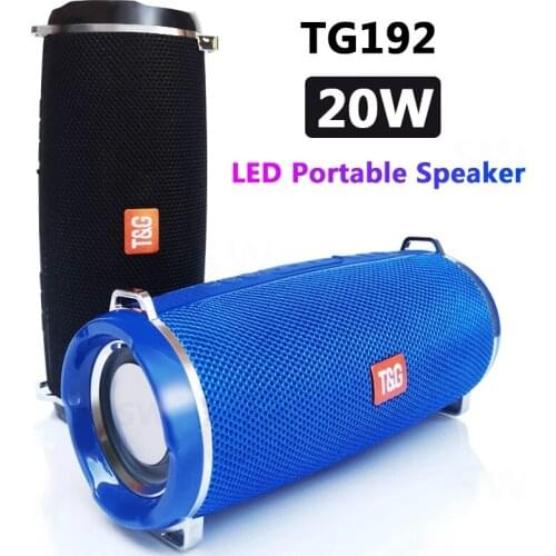 TG192 Portable Bluetooth Speaker Outdoor Sound Column Computer Wireless Stereo Surround Subwoofer BoomBox Music Center FM Radio