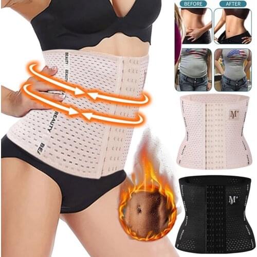 Waist Trainer Belt Corsets Steel Boned Body Shaper Women Postpartum Belly Band Sexy Corset Bustiers Breathable Modeling Strap