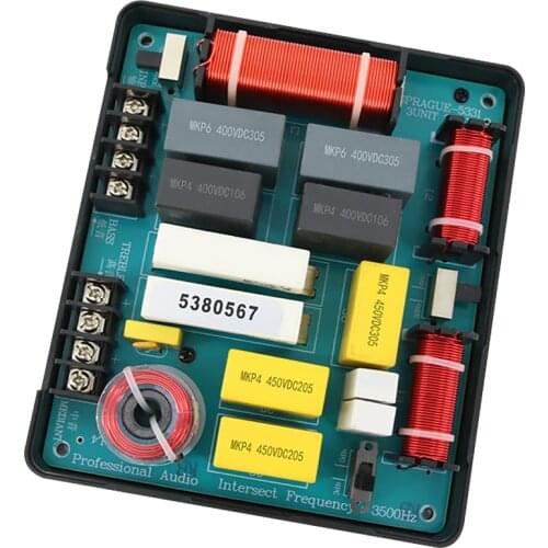 AIYIMA 3 Way Crossover Speaker Filter 350W Frequency Divider Treble Midrange Bass Crossover Speaker Accessories Car Audio DIY