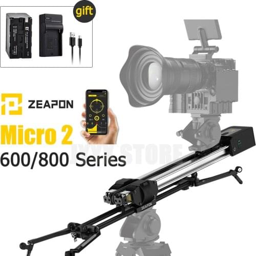 Zeapon Micro 2 E600 E800 M600 M800 DSLR Camera Rail Slider ultra silent Motorized Double Distance Track Slider for Camera