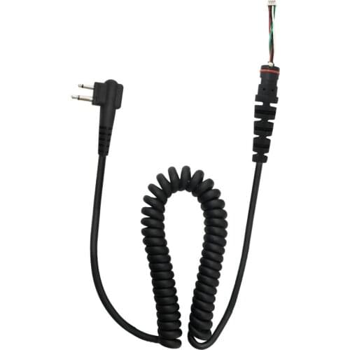 VBLL 2Pin Microphone Replacement Cable 4wire for Motorola GP68 GP88 GP88S CP150 CP200 XTN446 CT150 CT250 Radio