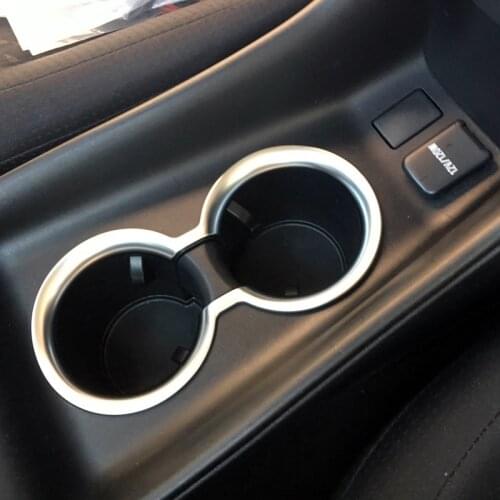 Car Styling 1PCS ABS Matte Interior Water Cup Glass Holder Cover Trim For Toyota Prius Prime PHV 2017 2018 2019 2020