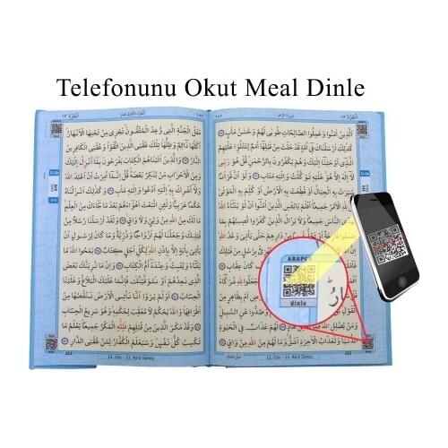 The Holy Quran Arabic Hard Cover Religion Spirituality Islamic Holy Quran Computer Dial Blue Color Lecterns Size 1. Quality Şamua Paper