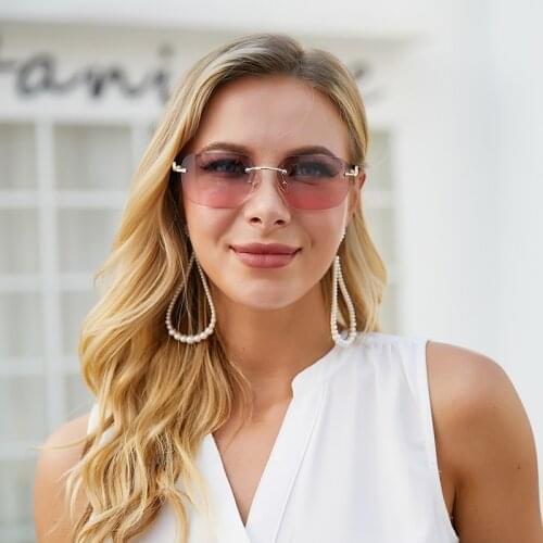 Womens Fashion Sunglasses Frameless Online Celebrity Sunglasses Womens Tide Small Frame Trim Ladies Sunglasses