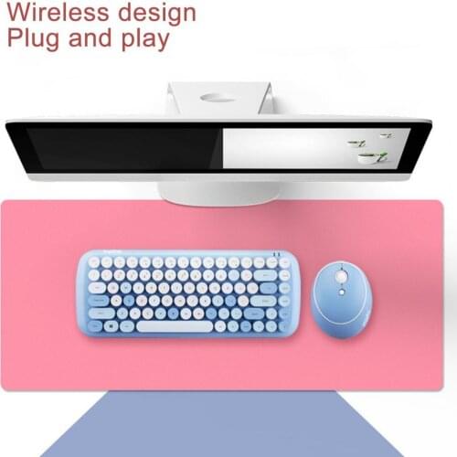 Mini 1 Set Practical 2.4G Wireless Gaming Mouse Lightweight Computer Keyboard Colorful for PC