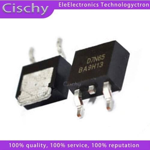 10PCS/LOT NWE D7N65 AOD7N65 TO-252 650V 7A SMD