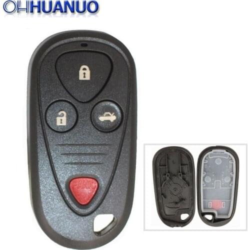 3+1 buttons Rempte Key Shell for Acura TSX TL RL CL Keyless Entry Remote Key Fob Shell Case 4 Button Replacemen Shell