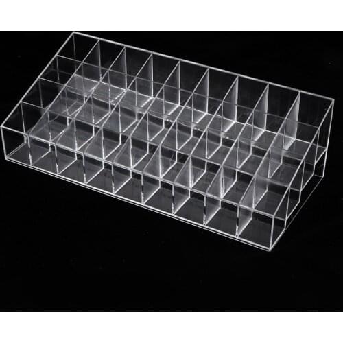 36 Spaces Clear Transparant Acrylic Lipstick Organizer & Beauty Care Holder & Cosmetic Organizer