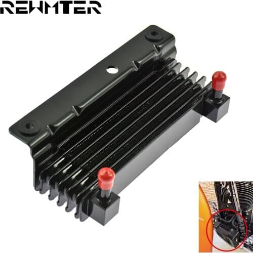 Motorcycle Oil Cooler Adapter Cooling Device Radiator Water Tank For Harley Touring Electra Street Road Glide Road King 2009-16