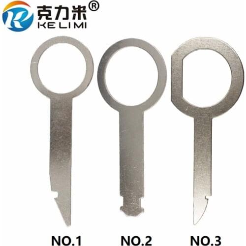 3PCS Car Metal Tool For Radio Panel Door Clip Panel Trim Dash Audio Removal Repair Hand Cockpit Pry blade Type
