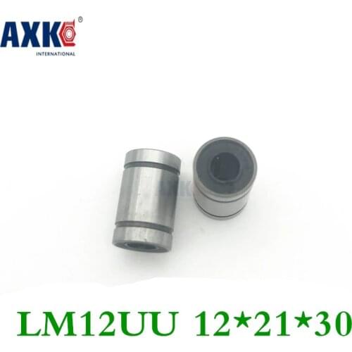 Free Shipping 12pcs/lot Lm12uu Lm12 12*21*30mm 12mm Linear Ball Bearing Linear Bearings 12x21x30mm For 3d Printer Cnc Parts